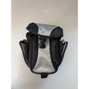 EXTREME GEAR Padded Digital Camera Bag Lens Case Black/Gray Canvas Pockets Nylon